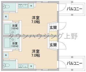 レゾナンス西新井の物件間取画像